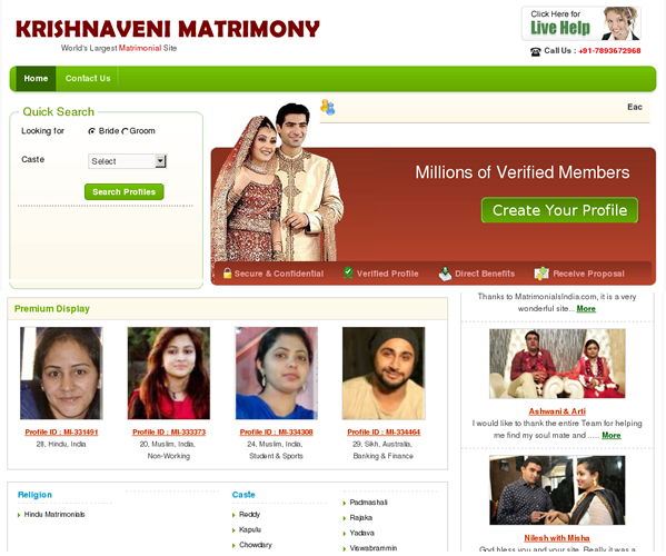 matrimony website